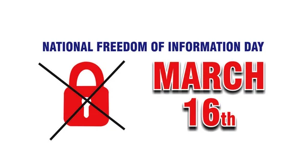 National Freedom Information Day Ilustracja Pokazująca Potrzebę Umożliwienia Ekspresji Zaangażowania — Zdjęcie stockowe