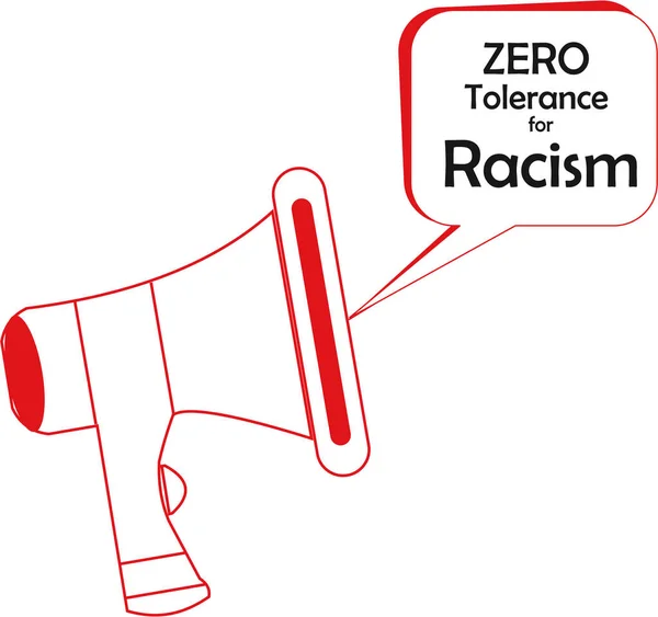 Ogłoszenie Eliminacji Wektora Dyskryminacji Rasowej Ilustracja Marca — Zdjęcie stockowe
