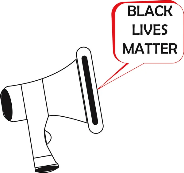 Black Lives Matter Blm Movement Banner Announcement Illustration — Stock Photo, Image