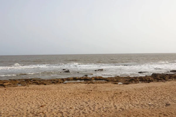 Piękne Wybrzeże Diu Plaży Zwiedzanie Diu Miejsca Odwiedzenia Wyspie Diu — Zdjęcie stockowe