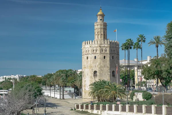 Veduta della Torre del Oro di Siviglia. — Foto Stock