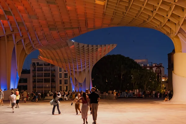 Seville Spagna Giugno 2022 Metropol Parasol Colloquialmente Noto Come Las — Foto Stock