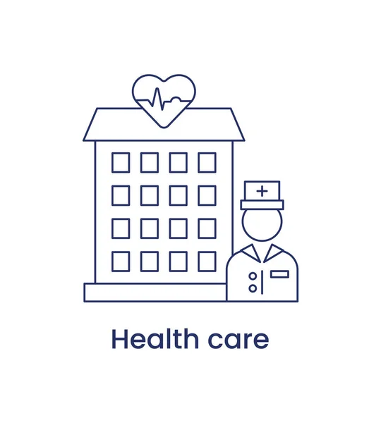 Health care icon, ESG social concept. Vector illustration isolated on a white background. — Stock Vector