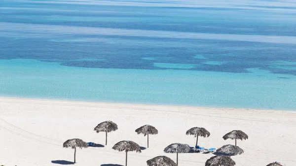 Aerial Panoramic View Beautiful Tropical Beach Varadero Cuba — Stock Photo, Image