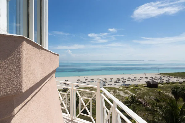 Aerial Panoramic View Beautiful Tropical Beach Varadero Cuba — Stock Photo, Image