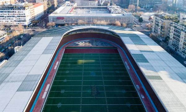 Aerial Drone Photo Football Sport Field Arena — Stock Fotó