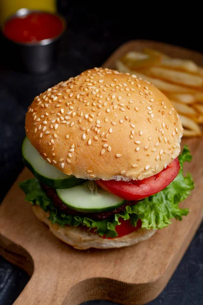 Picture Delicious Street Food Burger — Stockfoto