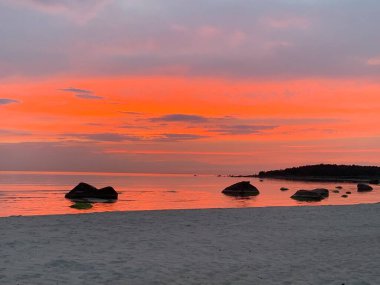 Baltık Denizi 'nden gün batımı, Tallinn Estonya