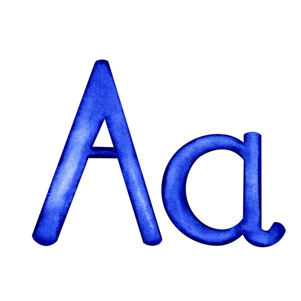 Letter A Capital and lower case — Stock Photo, Image