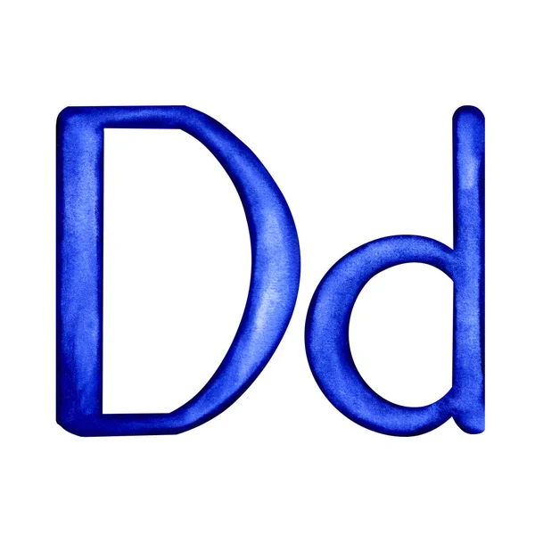 Letter D Capital and lower case — Stock Photo, Image