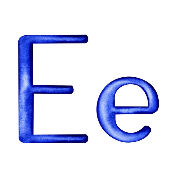 Letter E Capital and lower case — стокове фото