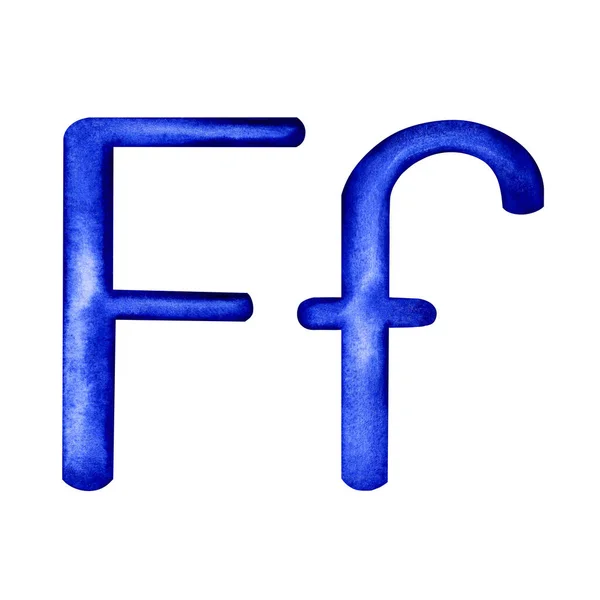 Letter F Capital and lower case — Stock Photo, Image