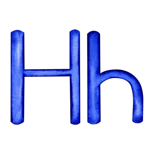 Letter H Capital and lower case — Stock Photo, Image