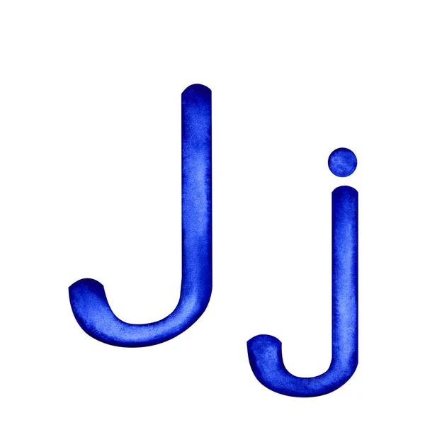 字母J大写字母和小写字母 — 图库照片