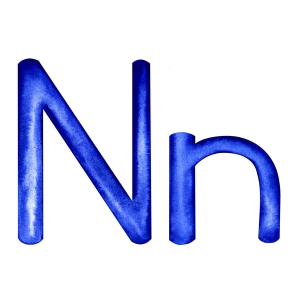 Letter N Capital and lower case — Stock Photo, Image