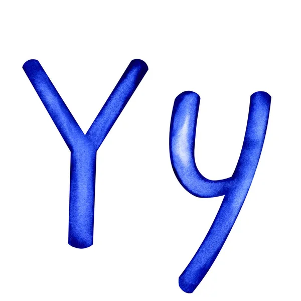 Letter Y Capital and lower case — Stock Photo, Image