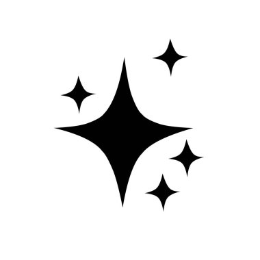 parlayan yıldız simgesi vektör illüstrasyonu