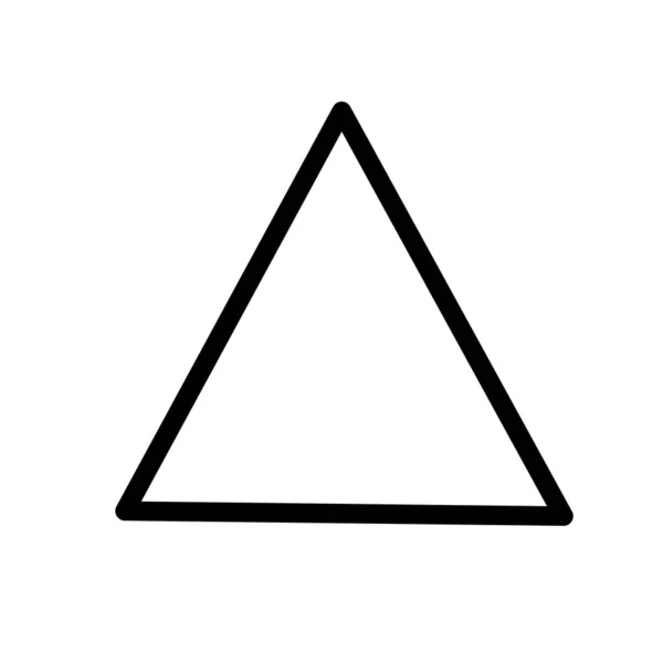 Простой Вектор Иконки Треугольника — стоковый вектор
