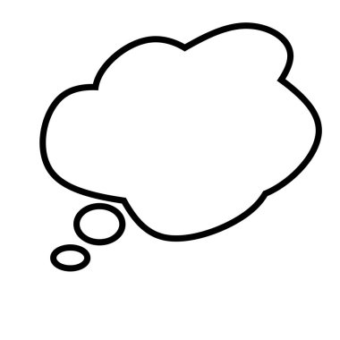 konuşma bulutu veya konuşma balonu vektörü