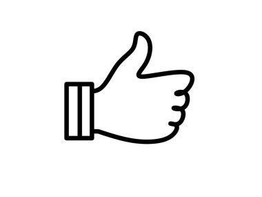 Basit tasarımı olan bir simge vektörünü parmakla