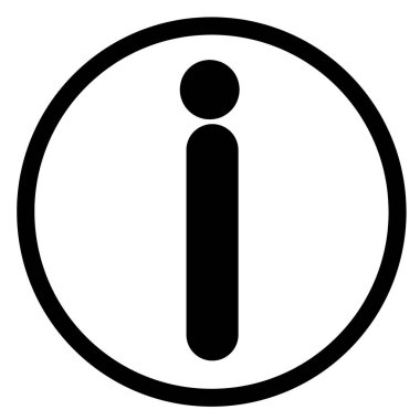 Beyaz arkaplanda bilgi simgesi vektörü