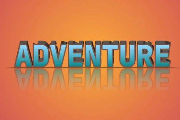 Duvar kağıtları, giysiler ve daha fazlası için ADVENTURE sözcüğüyle metin efektleri