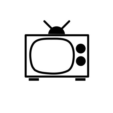 basit dizaynlı klasik vektör televizyon