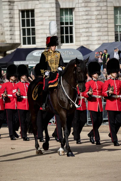 Londres Reino Unido Setembro 2022 Procissão Caixão Rainha Elizabeth Para — Fotografia de Stock