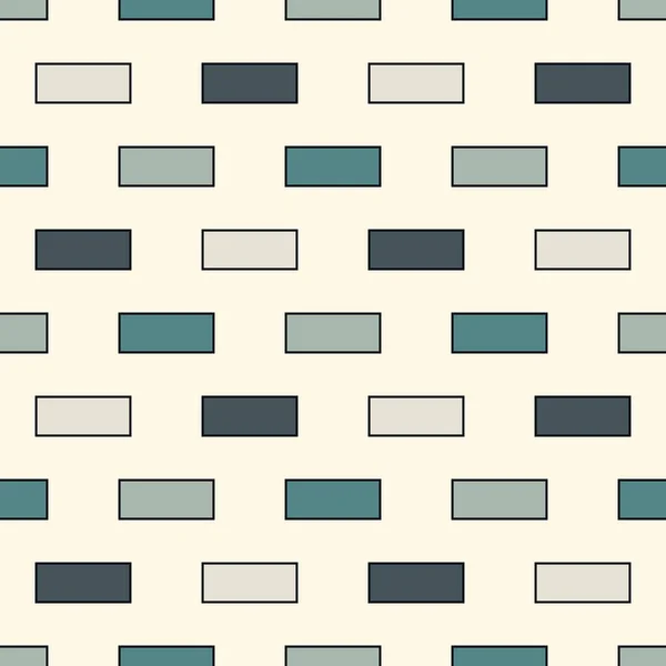 Zeitgenössische Geometrische Muster Wiederholte Rechtecke Als Motiv Schlichtes Minimalistisches Ornament — Stockvektor