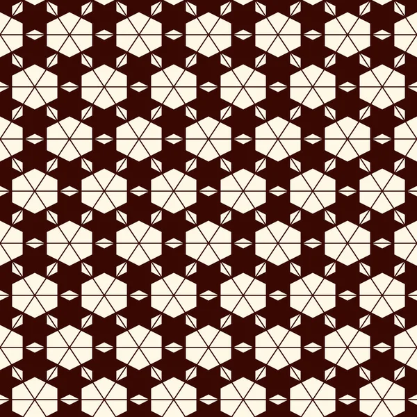 Mozaik model. Kaleyoskop süsü. Tekrarlanan geometrik şekiller, yıldız motifi. Kusursuz yüzey tasarımı. Etnik duvar kağıdı. Coğrafi soyut arkaplan. Dijital kağıt, tekstil baskısı. Vektör sanatı