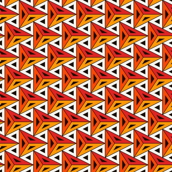 Сучасний Геометричний Малюнок Повторюваний Орнамент Трикутників Сучасний Абстрактний Фон Безшовний — стоковий вектор