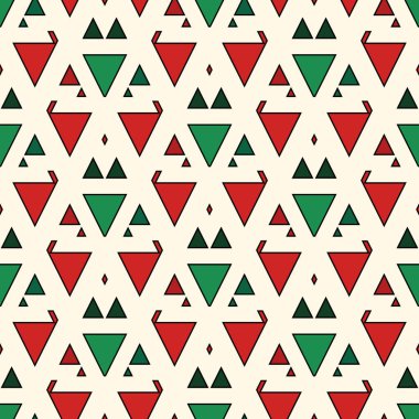 Etnik, kabilesel, pürüzsüz yüzey deseni. Amerikan yerlilerinin tarzı. Tekrarlanan geometrik şekiller motifi. Çağdaş soyut duvar kağıdı. Boho şık dijital kağıt, tekstil baskısı. Vektör sanatı