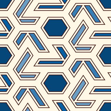 Çağdaş geometrik desen. Coğrafi süs. Tekrarlanan rakamlar. Modern arka plan. Kusursuz yüzey soyut tasarımı. Minimalist duvar kağıdı. Basit dijital kağıt, tekstil baskısı. Vektör sanatı