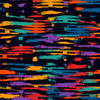 Soyut dışavurumculuk biçimi kusursuz desen. El çizimi kaotik boya lekeleri yüzey izleri. Serbest ve modern doku arka planı. El yapımı sanat tasarımı duvar kağıdı. Vektör çağdaş sanat