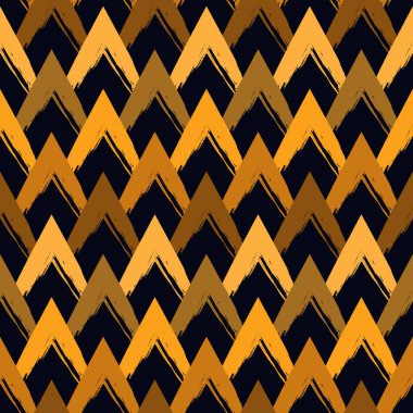 Boya fırçası pürüzsüz desen. Freehand grunge tasarım arka planı. Motif doğulu süsü ölçeklendir. Moda el çizimi geometrik baskı. Modern sanatsal el soyut vektör duvar kağıdı çizimi