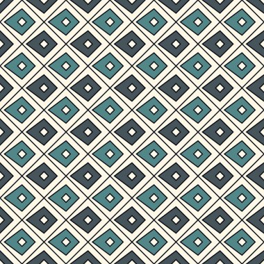 Pulsuz yüzey deseni. Etnik, kabile duvar kağıdı. Rhombuslar, elmas motifleri. Süslü, soyut bir arka plan. Tekrarlanan geometrik şekiller. Dijital kağıt, tekstil baskısı, sayfa doldurma. Vektör sanatı