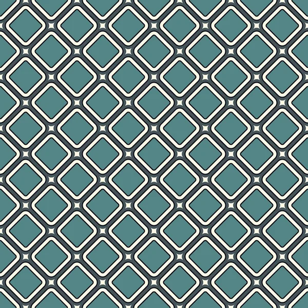 Zeitgenössische Geometrische Muster Wiederholte Quadrate Diamanten Motiv Einfache Ornamente Moderne — Stockvektor