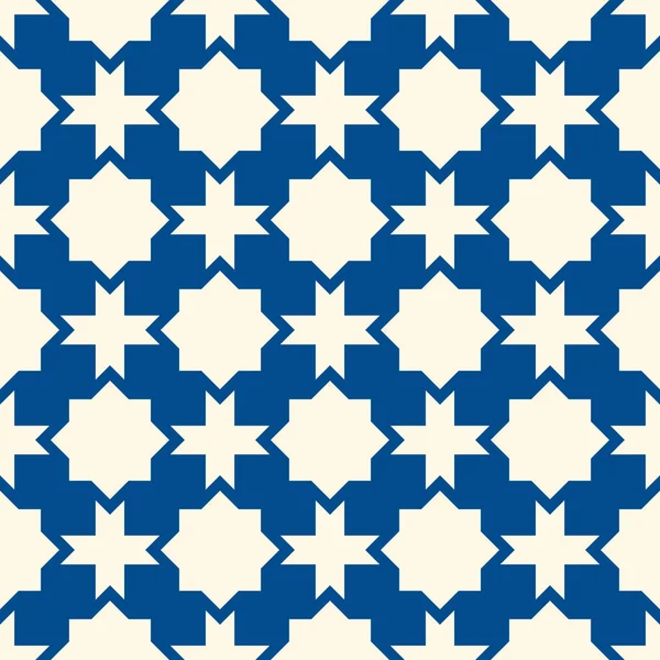 Design Surface Sans Couture Avec Ornement Arabe Étoiles Croix Marocaines — Image vectorielle