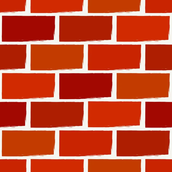 Motyw Ściany Cegły Ręcznie Rysowany Klasyczny Geometryczny Nadruk Pędzel Farby — Wektor stockowy
