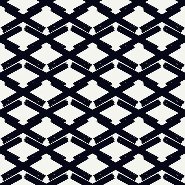 Pinselstriche Streichen Nahtlose Muster Pfeil Diamant Motiv Modernes Minimalistisches Ornament — Stockvektor