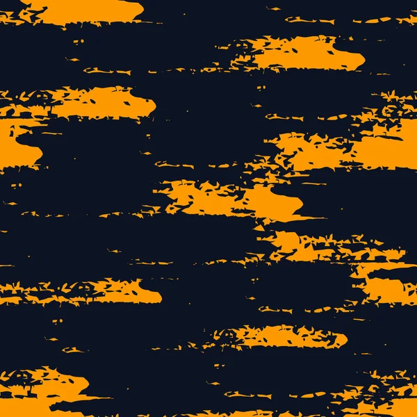 Grunge Coup Pinceau Motif Sans Couture Texture Camouflage Bio Naturelle — Image vectorielle