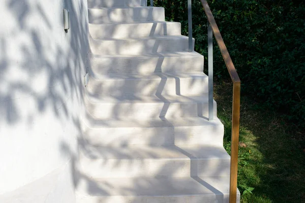 Escaleras Hormigón Que Conducen Segundo Piso Casa — Foto de Stock