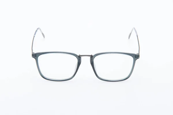 Mode Sonnenbrille Graue Rahmen Auf Weißem Hintergrund — Stockfoto