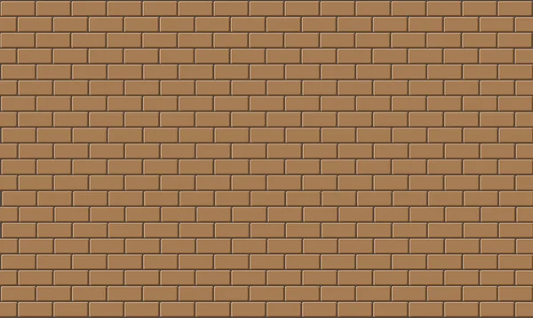 Wall Made Light Brown Bricks Background Texture Banner Illustration Advertising — Stock Vector