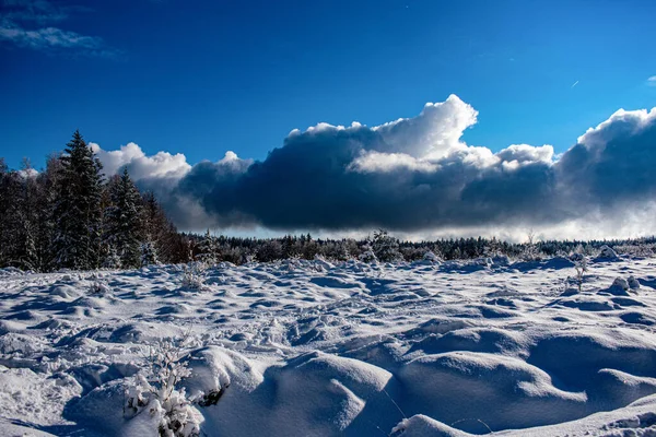 Χειμερινό Ορεινό Τοπίο Brdy Tok — Φωτογραφία Αρχείου