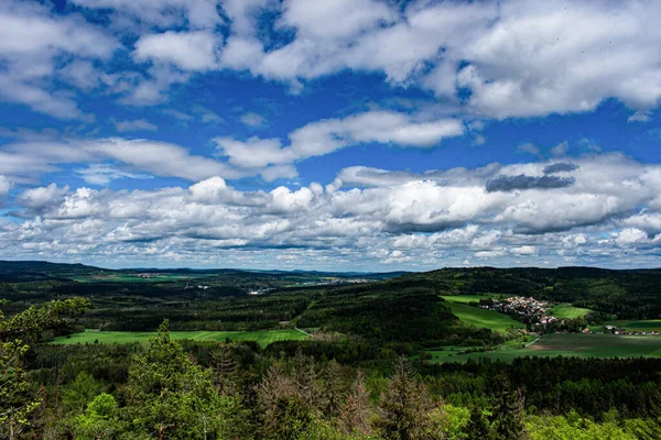 Dağların Üzerinden Bulutlar Zdar Rokycany — Stok fotoğraf