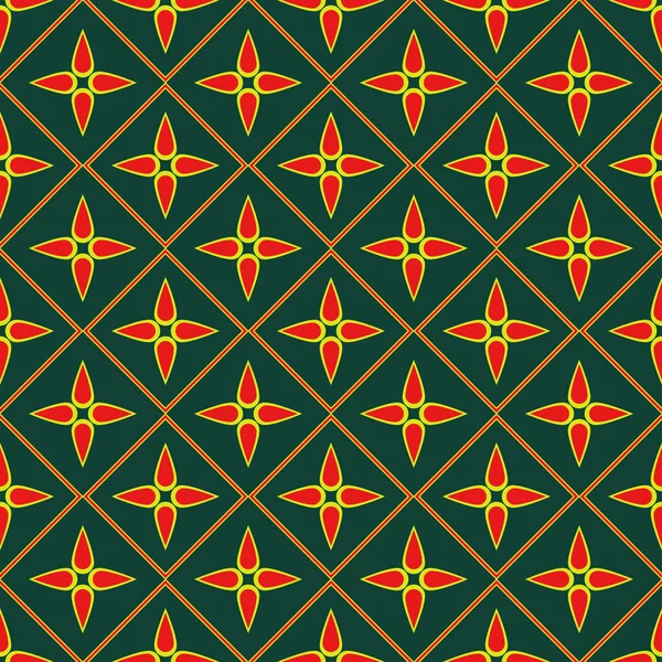 Asiático Étnico Tela Pattern70 — Vector de stock