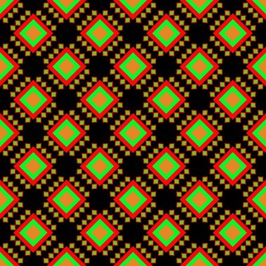 siyah asain kumaş deseni