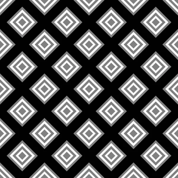 Black White Geometric Fabric Pattern — Stock Vector