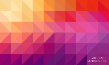 Piksel sanat tarzıyla soyut renkli geometrik arkaplan